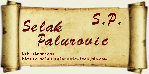 Selak Palurović vizit kartica